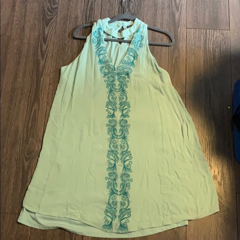 Teal/green sundress